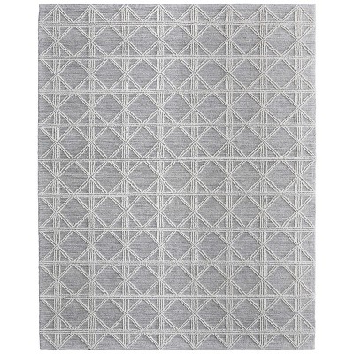Corwin Modern Geometric Gray/Ivory Area Rug