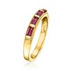 Ross-Simons 0.60 ct. t.w. Rhodolite Garnet Ring in 18kt Gold Over Sterling - 3 of 4