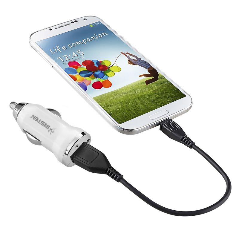 Insten 1Amp Car Charger USB Power Adapter For Samsung Galaxy HTC One Desire Motorola Moto LG Optimus Alcatel, 3 of 8
