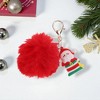 Unique Bargains Christmas Keychain with Double Ring and Lobster Clasp Metal Plush 1 Pc - 4 of 4