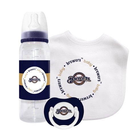 Baby Fanatic Officially Licensed 3 Piece Unisex Gift Set - Mlb Milwaukee  Brewers : Target