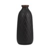 Sagebrook Home Ceramic Vase Contemporary Plaid Textured Vase For Floral Arrangements Decorative Table Accent - 2 of 4