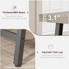 homfan Industrial Dining Table for 6-8 People, 70.87" Long Wooden Kitchen Table with Sturdy Metal Frame & Rustic Brown Finish - 4 of 4