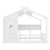 Full Size Floor House Bed with Storage Shelf for Toddler - 4 of 4