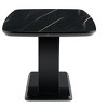 Gulches Modern Dining Table Base, Glossy Black MDF Dual X-Shaped Pedestal, Anti-Slip Pads for Contemporary Kitchen/Dining Room - 3 of 4