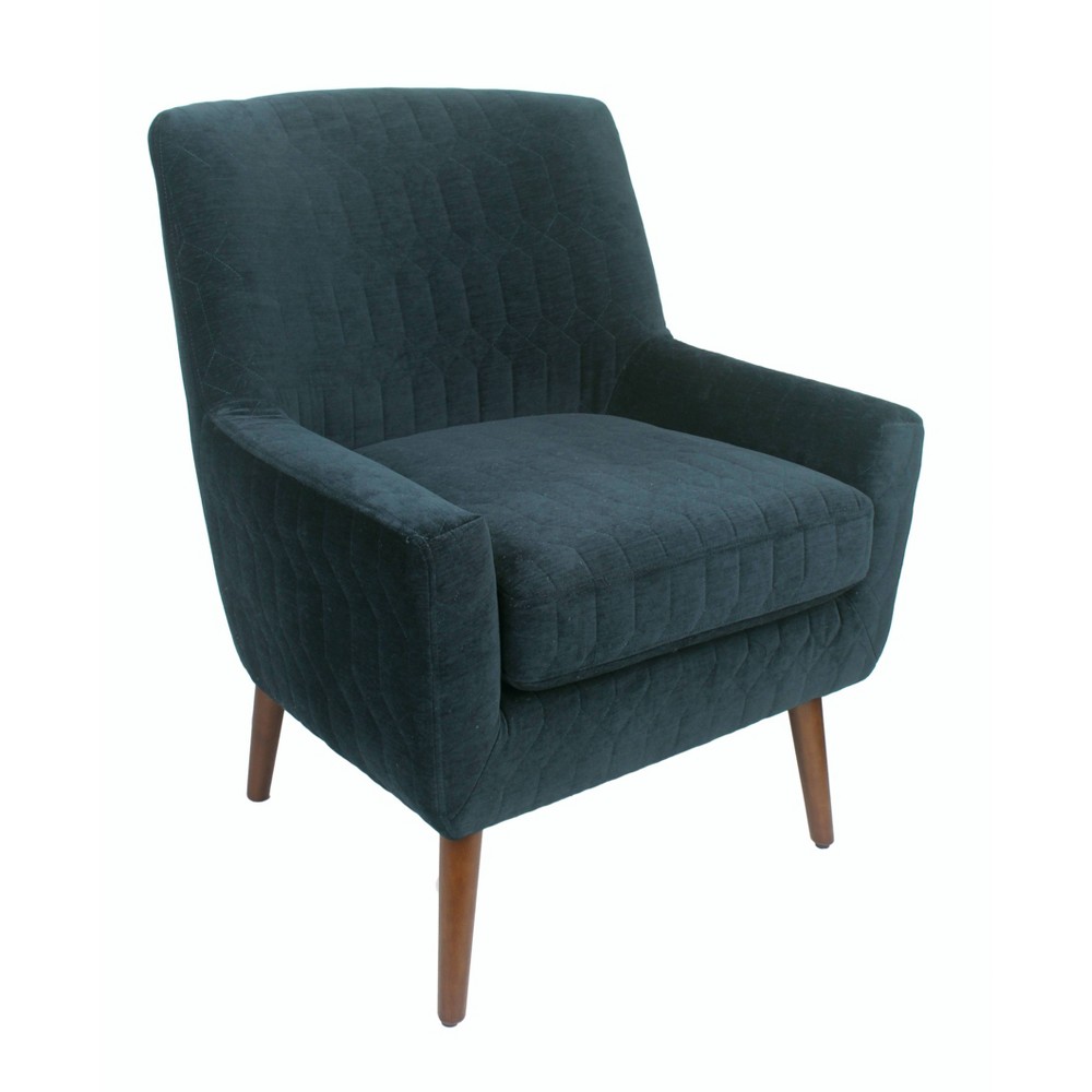 Gerrit Modern Accent Chair Quilted Navy - HomePop was $339.99 now $254.99 (25.0% off)
