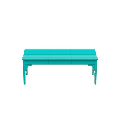 WestinTrends  Backless All-Weather Outdoor Bench for Patio Garden