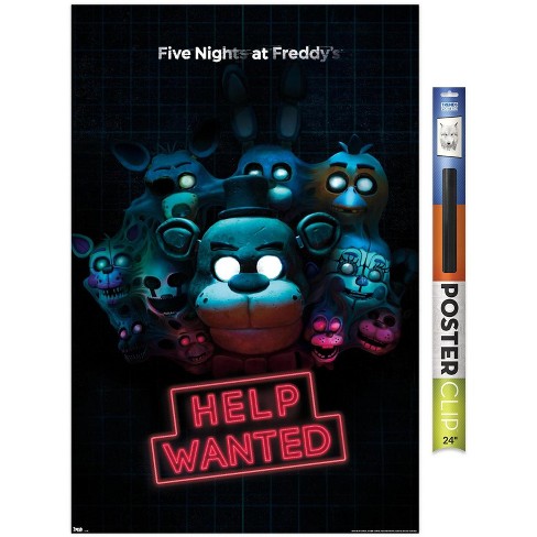 Five Nights at Freddy's: Security Breach - Group Wall Poster, 22.375 x  34, Framed 