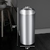 GustoWave   65L/17Gal Heavy Duty Open Top Commercial/Kitchen Trash Can, Fingerprint-Resistant Waste Bin for Office Bedroom Restaurant - 2 of 4