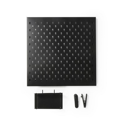 Peg Board Organizer with Accessories Black - Bullseye's Playground™