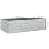 vidaXL Garden Raised Bed Silver Galvanized Steel 63 x 31.5 x 17.7 in - 4 of 4