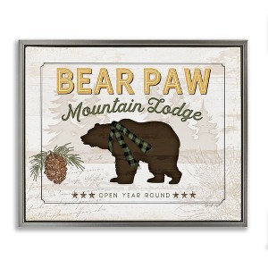 Stupell Industries Bear Paw Mountain Lodge Cabin, 31" x 25" - 1 of 4