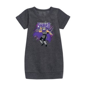 - Teenage Mutant Ninja Turtles - Live and Let Shred Graphic Short Sleeve Fleece Dress - 1 of 3
