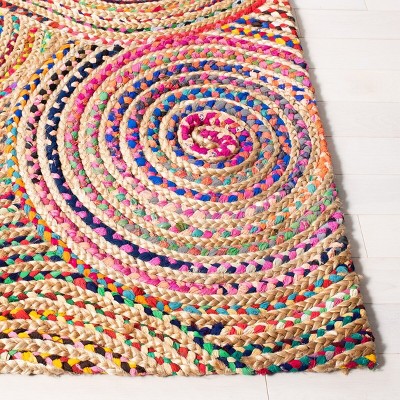 Cape Cod Multicolor Hand-Knotted Cotton Area Rug 5' x 8'