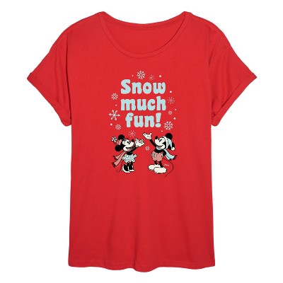 Women's - Disney - Snow Much Fun Oversized Graphic T-Shirt
