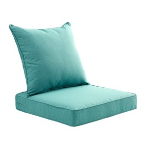 ARTPLAN Indoor/Outdoor All Weather Chair Cushions Set Deep Seat Back Pillows Outdoor Cushions for Patio Furniture - 1 of 4