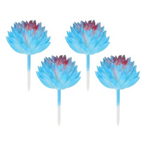Unique Bargains Unpotted Realistic Textured Garden Decoration Artificial Succulent Plant 4 Pcs - 1 of 4