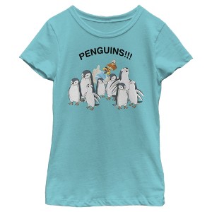 Girl's Avatar: The Last Airbender Aang and Penguins T-Shirt - 1 of 4