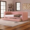 Corduroy Twin Daybed with Drawers & Wood Slats - Stylish & Practical - 2 of 4