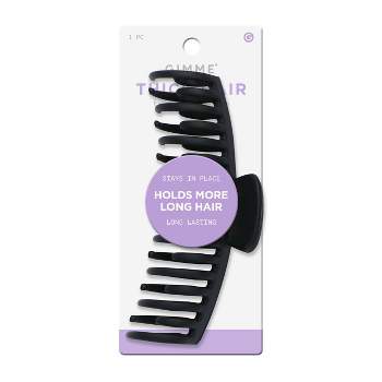 Gimme Beauty Classic 2 Layer Hair Claw Clip - Black
