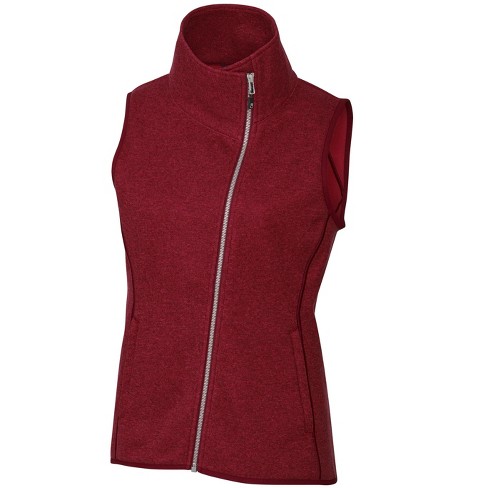 Cutter & Buck Mainsail Sweater-knit Womens Full Zip Vest