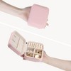 Unique Bargains Small Portable PU Leather Storage Display Holder Travel Jewelry Box 2 Pcs - 4 of 4