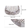 Unique Bargains Anti-Static Pocket Size Wide Tooth for Thick Curly Hair Detangling Comb 1 Pc - 4 of 4
