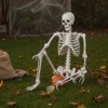 Tangkula 5.4 FT Halloween Life Size Skeleton Realistic Full Body Plastic Skeleton with Movable Joints Hanging Artificial Posable Human Bones - 2 of 4