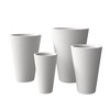LeisureMod Pebble 4-Piece Fiberstone and MGO Clay Planter Set Tapered Round Planter Pot for Indoor and Outdoor - 4 of 4
