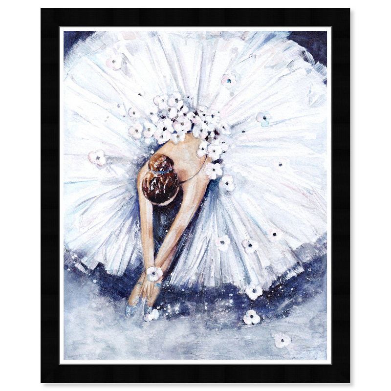 15&#34; x 21&#34; Ballet Ballerina Dress Framed Wall Art Print Blue - Wynwood Studio, 1 of 8