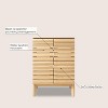 JONATHAN Y VAN1004 Calandre 20 in. W x 18 in. D x 33 in. H Thin Linear Slat Modern 2-Shelf Bath Vanity Cabinet Only (Sink Basin not Included) - 4 of 4