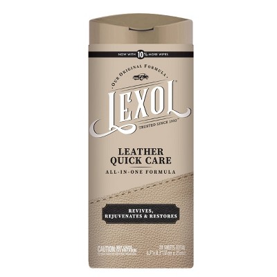 Lexol Leather 28pk Quick Care Wipes and Conditioning Wipes