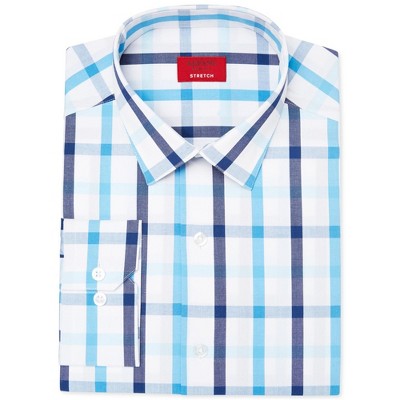 Alfani Mens Stretch Plaid Button Down Dress Shirt