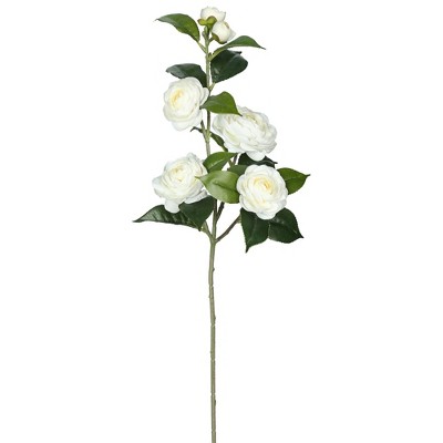 Artificial Camellia Spray (29") Cream - Vickerman