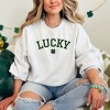 Simply Sage Market Women's Graphic Sweatshirt Lucky Varsity Clover St. Patrick's Day - 2 of 3