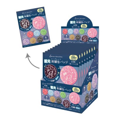 Tokotoko Sanrio -Characters Light-Storing Embroidered Single Random Mystery Blind Box