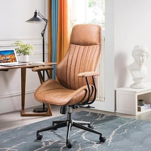 XIZZI Home Office Desk Chairs Computer Office Chair Modern Ergonomic Desk Chair High Back Suede Fabric Desk Chair for Executive or Home Office - 1 of 4