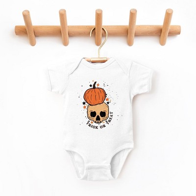 The Juniper Shop Trick Or Treat Skull Baby Bodysuit