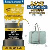 MaseiKar For Spirit Airlines Personal Item Bag 18x14x8 Foldable Travel Duffel Bag Tote Carry on Luggage Duffle Overnight for Women and Men - 2 of 4