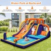 Costway Inflatable Waterslide 4-in-1 Kids Bounce Castle W/ Splash Pool（Without Blower） - 3 of 4