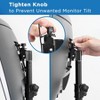 Mount-It! Single VESA Monitor Mount | Vertical Monitor Desk Stand | Telescoping Pole Height Adjustable | Fits 19 - 30 Inch Computer PC Screens - 3 of 4