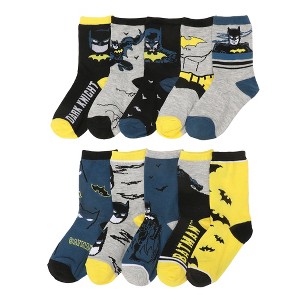 Batman Batman And Icons Youth 10-Pair Crew Socks - 1 of 4