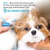 BOSHEL Dog Grooming Scissors Set – 2 Scissors with Safe Rounded Tips: 1 Small Micro-Serrated & 1 Large Dog Trimming Scissor - 4 of 4