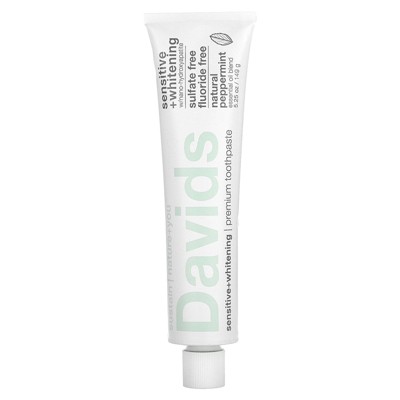 Davids Premium Toothpaste, Sensitive + Whitening, Natural Peppermint, 5.25 oz (149 g)