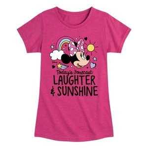 Girls' - Disney - Todays Forecast Laughter Sunshine Fitted Short Sleeve Graphic T-Shirt - 1 of 4