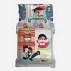 Ryan’s World Full/Queen Duvet Cover Set with 2 Shams – 100% Organic Cotton Percale Kids Bedding - 2 of 2