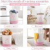 Pink Laundry Hamper Tall Cotton Rope Laundry Basket Hamper Large Bow Basket - 4 of 4