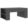 vidaXL Coffee Table Gray 39.4"x23.6"x16.5" Engineered Wood - 2 of 4