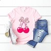 Simply Sage Market Women's Coquette Cherries Spotted Bow Short Sleeve Graphic Tee - 3 of 4