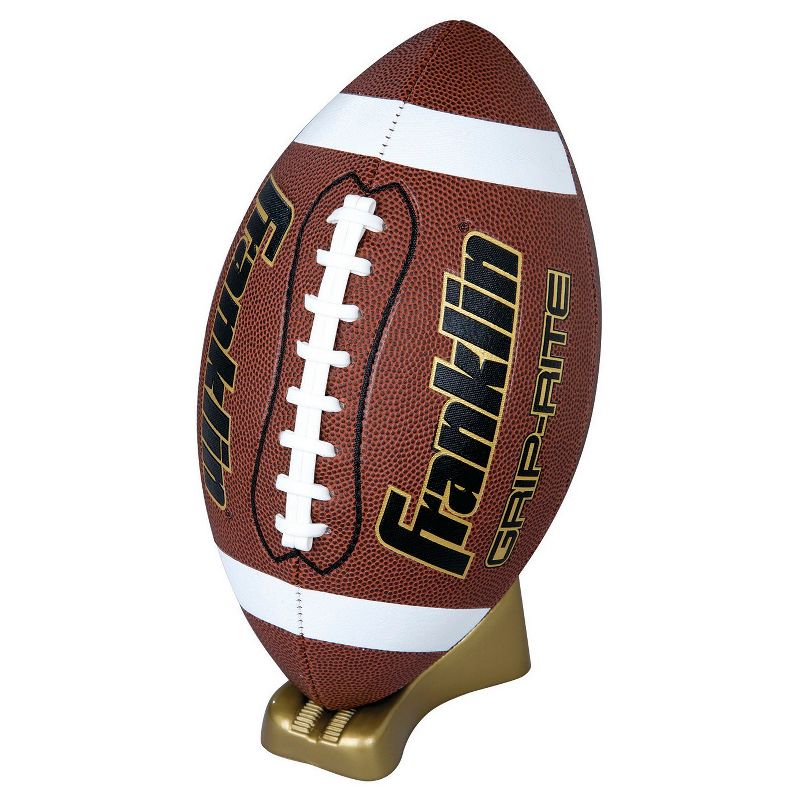 Franklin Sports Grip-Rite Pump &#38; Tee Football Set Official - Brown, 1 of 5